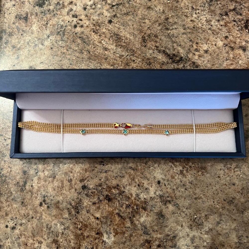 Star mesh necklace 18k gold filled